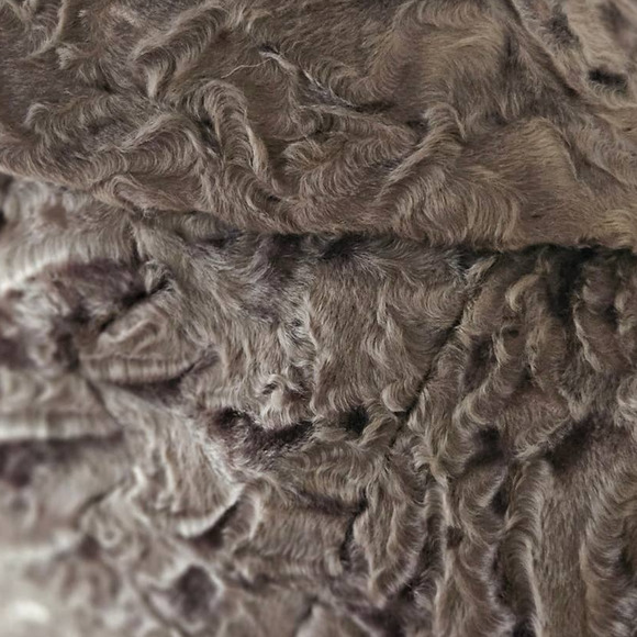 Vintage 50s Brown Persian Wool Coat Medium Levy Wolf - Picture 11 of 13